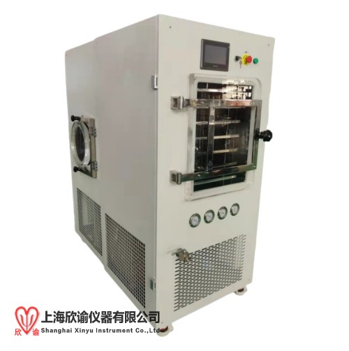 上海欣諭2025款XY-FD-S10中試型凍幹機1平方普(pǔ)通型真空冷凍幹燥機實驗室摸索凍幹(gàn)工藝用(yòng)冷凍幹燥機,冰凍幹燥機,冷(lěng)凍幹燥(zào)儀(yí)